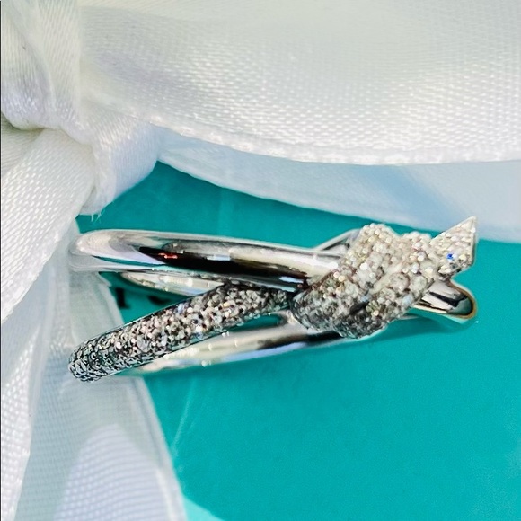 ❌❌SOLD ❌❌Authentic Tiffany double knot 18k white gold ♥️ - Picture 8 of 12